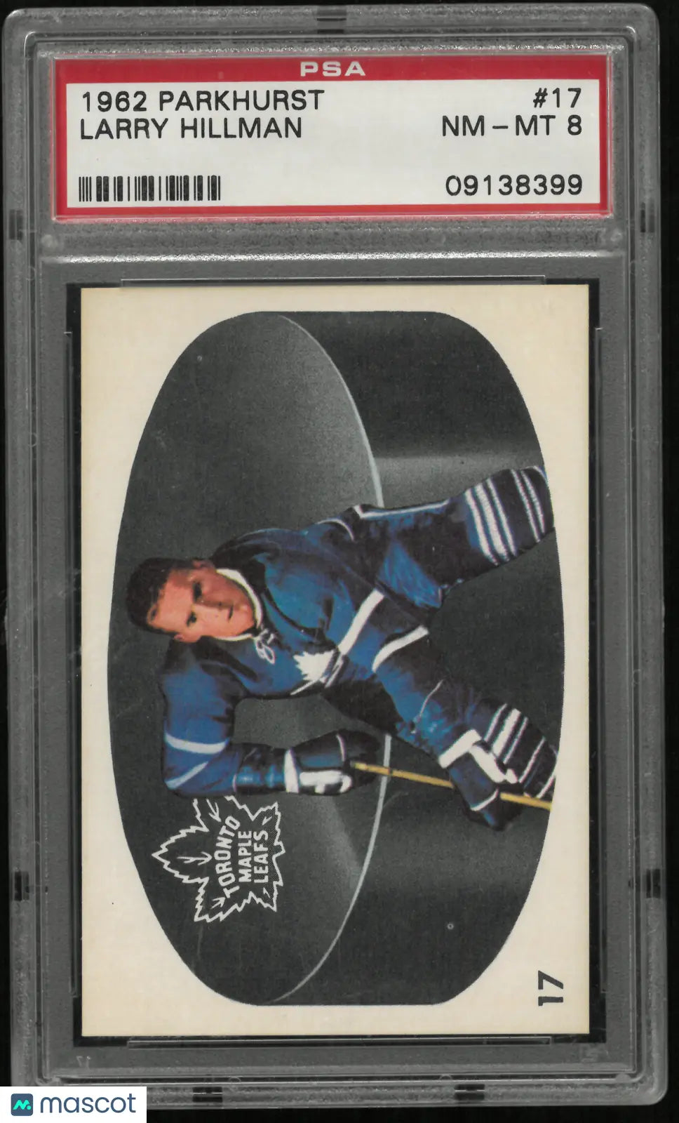 1962 Parkhurst Larry Hillman PSA 8 