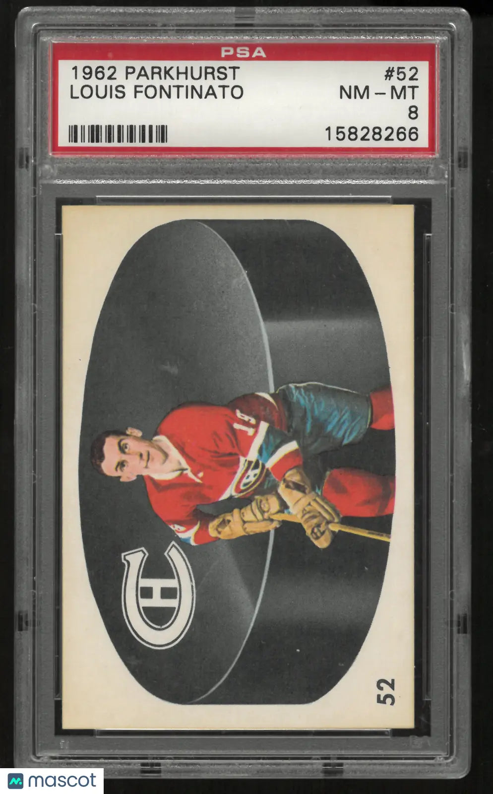 1962 Parkhurst Louis Fontinato PSA 8 (Damaged Slab) 