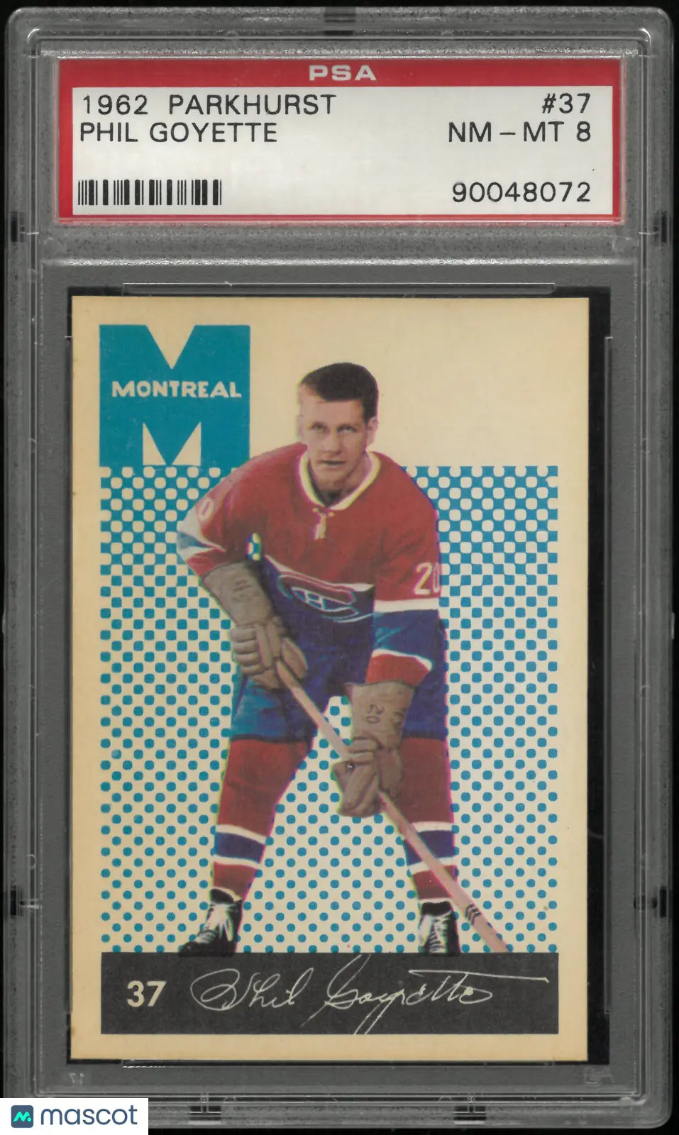 1962 Parkhurst Phil Goyette PSA 8 