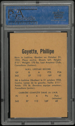 1962 Parkhurst Phil Goyette PSA 8 
