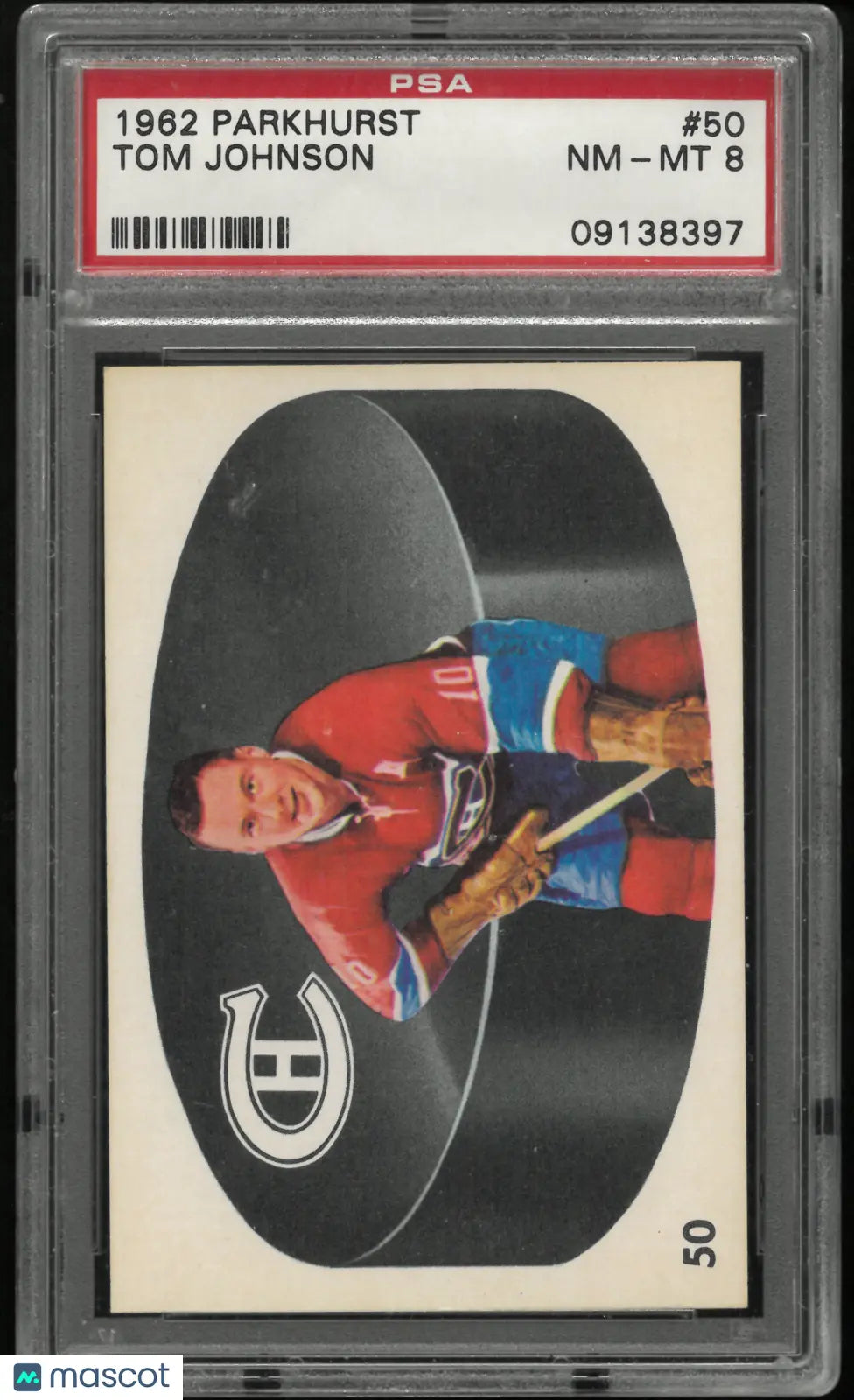 1962 Parkhurst Tom Johnson PSA 8 