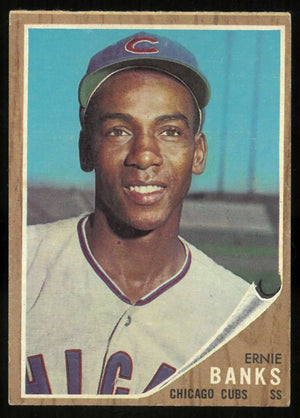 1962 Topps Baseball Vintage Ernie Banks 