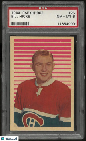 1963 Parkhurst Bill Hicke PSA 8 