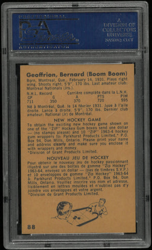 1963 Parkhurst Boom Boom Geoffrion PSA 8 