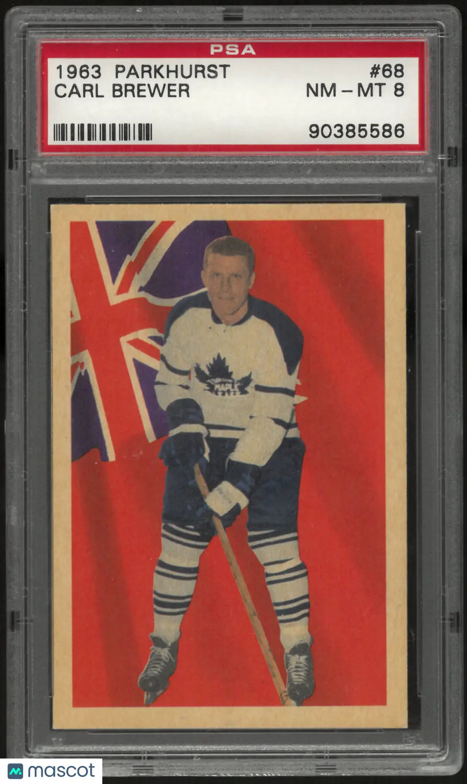 1963 Parkhurst Carl Brewer PSA 8 