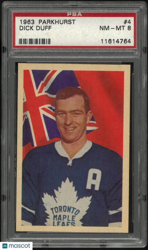 1963 Parkhurst Dick Duff PSA 8 