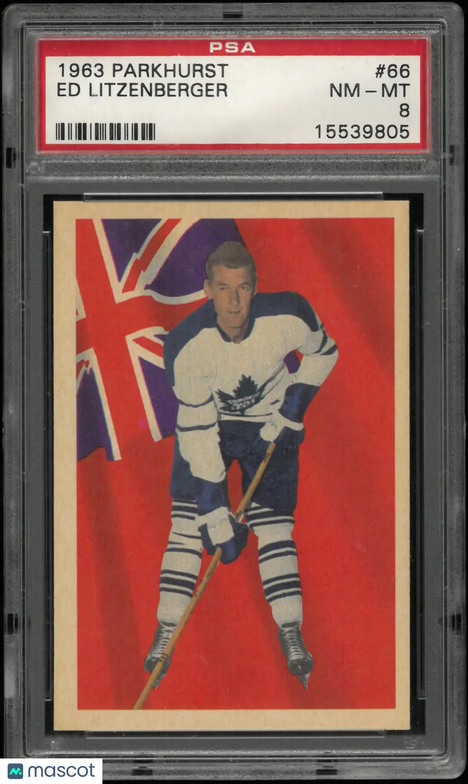1963 Parkhurst Ed Litzenberger PSA 8 