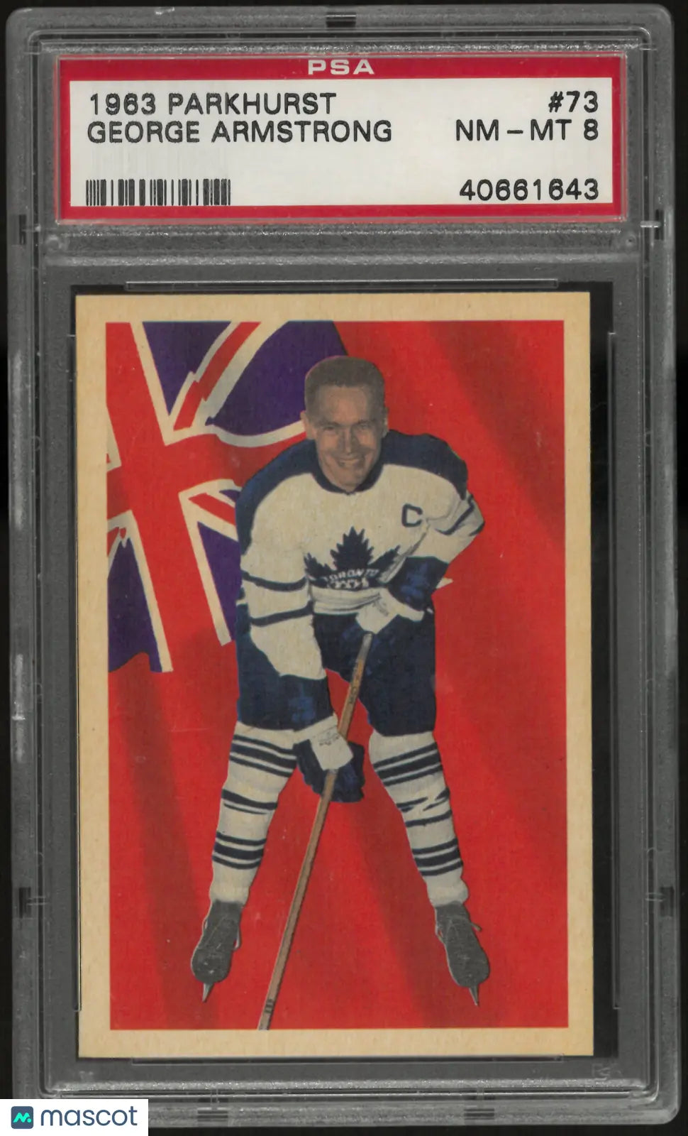 1963 Parkhurst George Armstrong PSA 8 