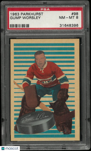 1963 Parkhurst Gump Worsley  PSA 8 