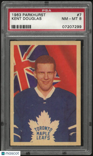 1963 Parkhurst Hockey Kent Douglas PSA 8 