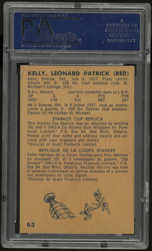1963 Parkhurst Hockey Red Kelly PSA 8 