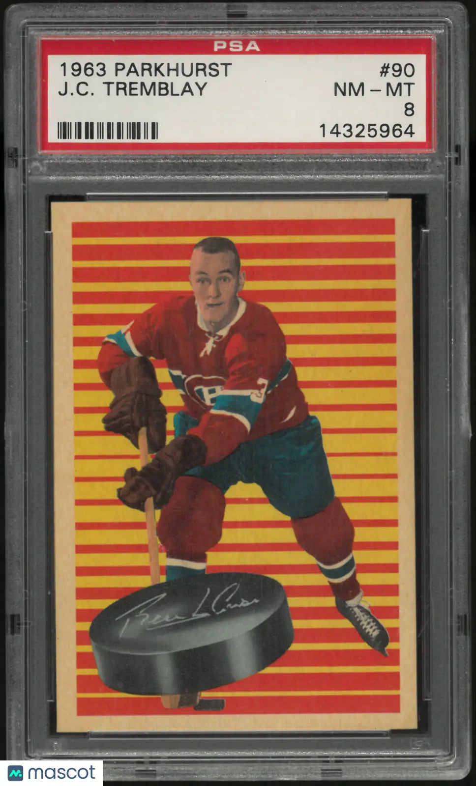 1963 Parkhurst J. C. Tremblay  PSA 8 