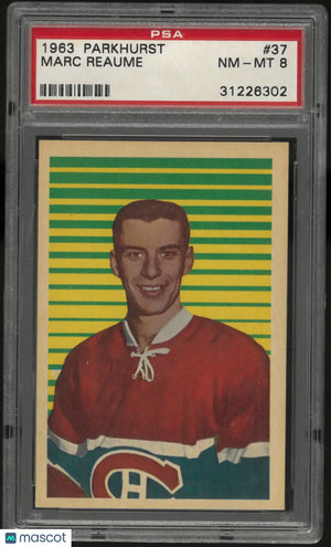 1963 Parkhurst Marc Reaume PSA 8 