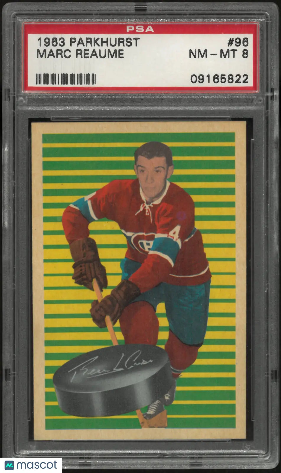 1963 Parkhurst Marc Reaume PSA 8 