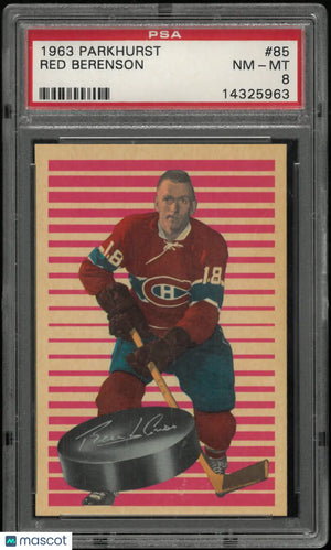 1963 Parkhurst Red Berenson PSA 8 