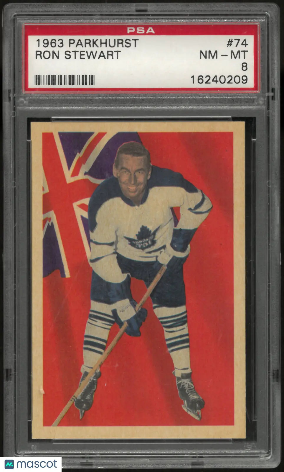 1963 Parkhurst Ron Stewart PSA 8 