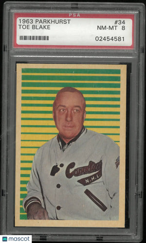 1963 Parkhurst Toe Blake PSA 8 