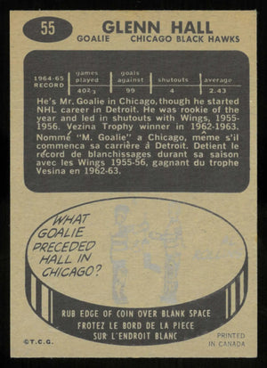 1965-66 Topps Vintage Hockey Glenn Hall 