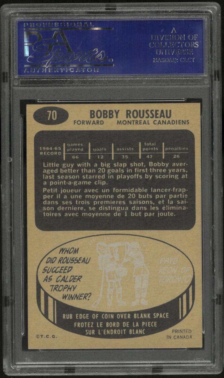 1965 Topps Bobby Rousseau PSA 8 
