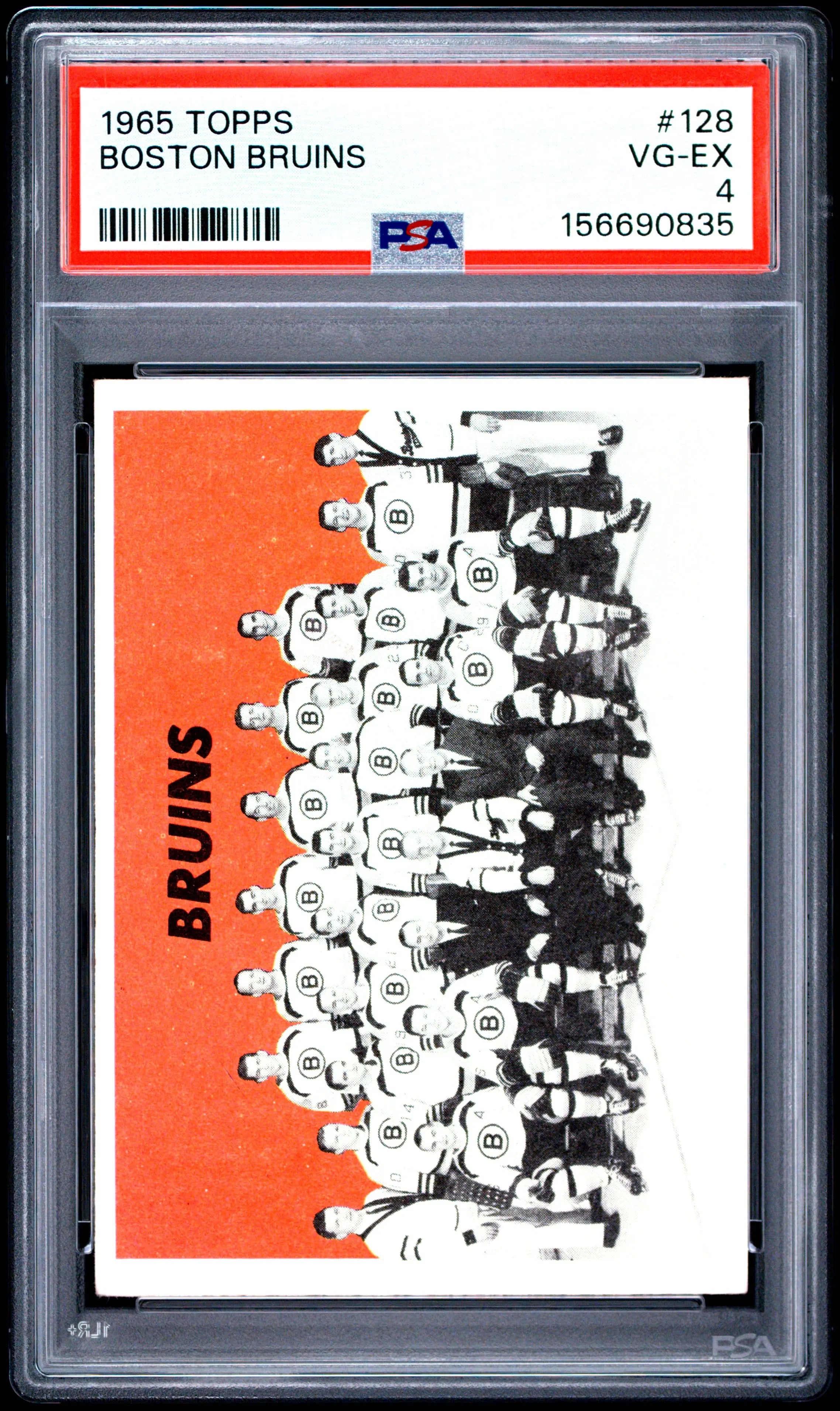 1965 Topps Hockey Boston Bruins PSA 4 