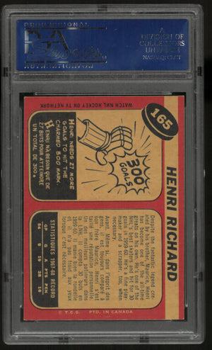 1965 Topps Hockey Dick Duff PSA 7 