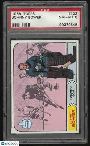 1965 Topps Johnny Bower PSA 8 