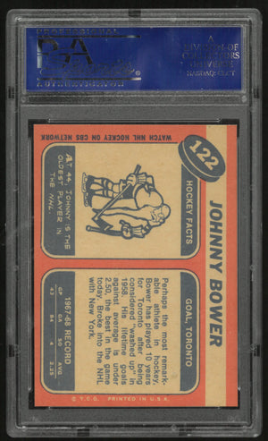 1965 Topps Johnny Bower PSA 8 