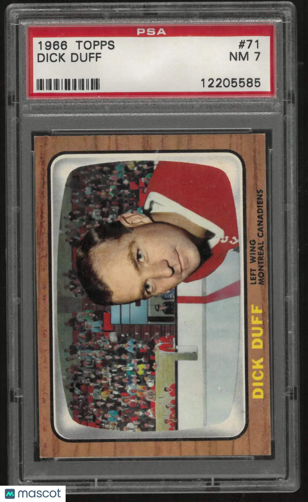1966 Topps Dick Duff PSA 7 