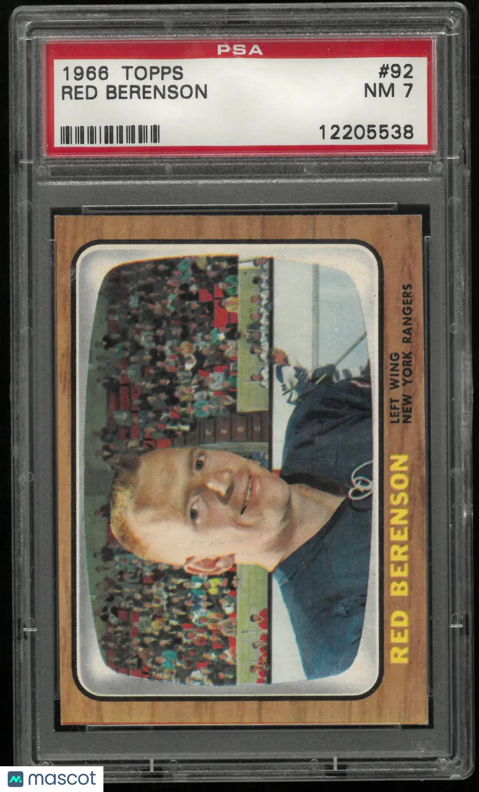 1966 Topps Red Berenson PSA 7 