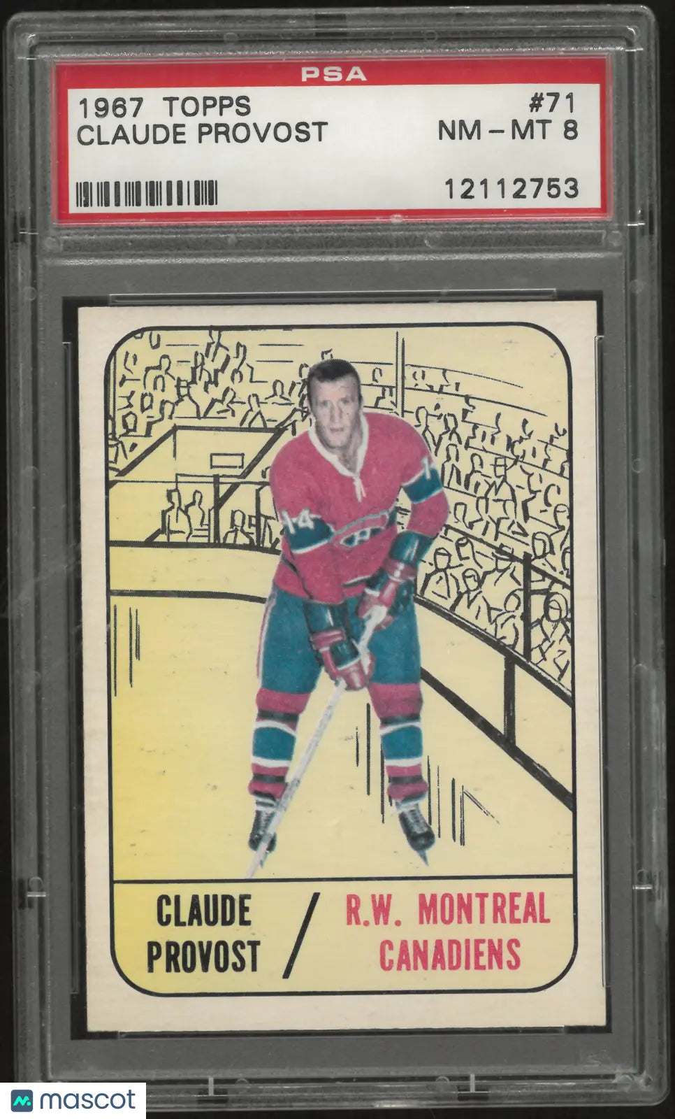 1967 Topps Claude Provost PSA 8 