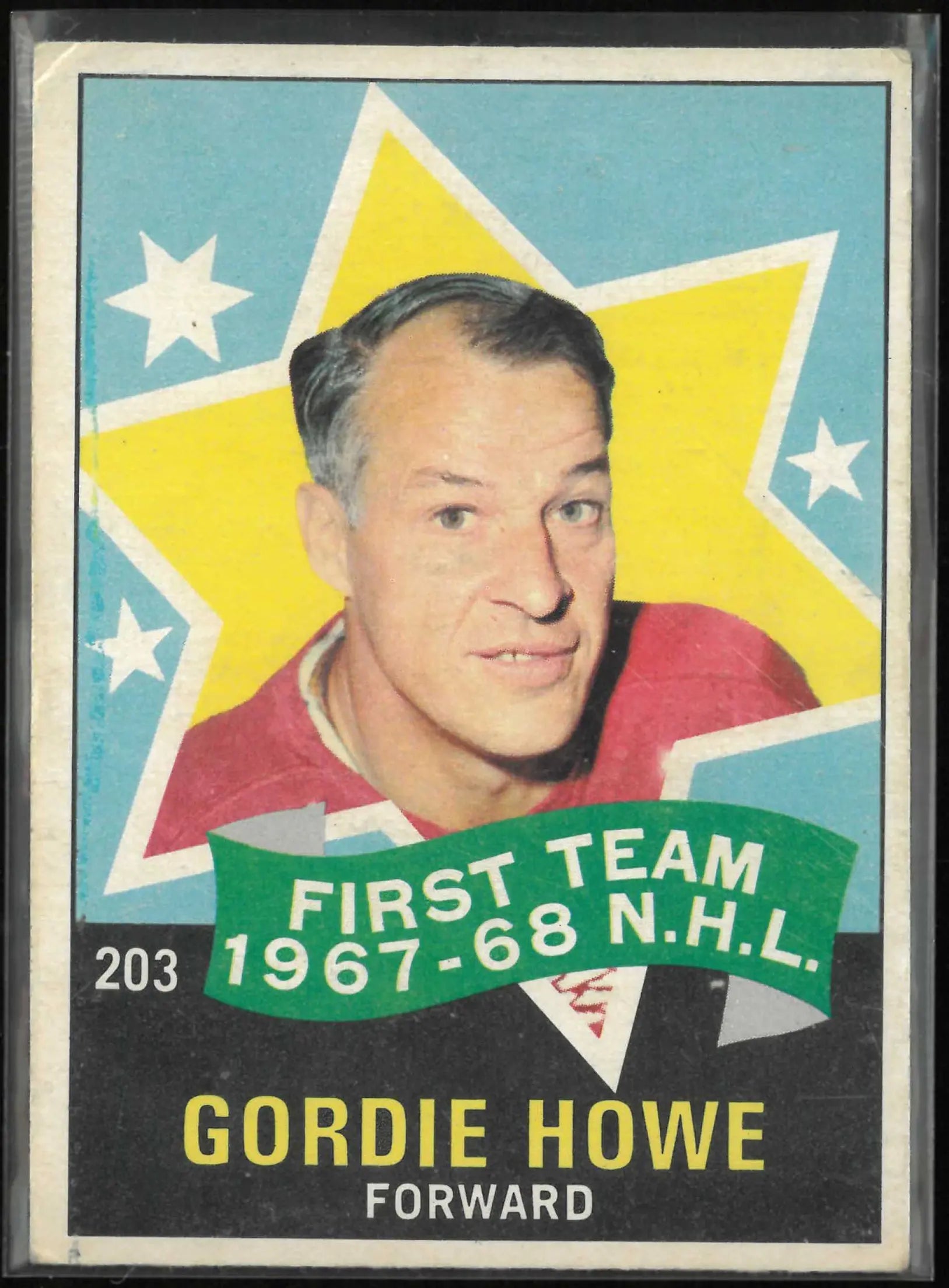 1968 O-Pee-Chee OPC Hockey First Team Gordie Howe 