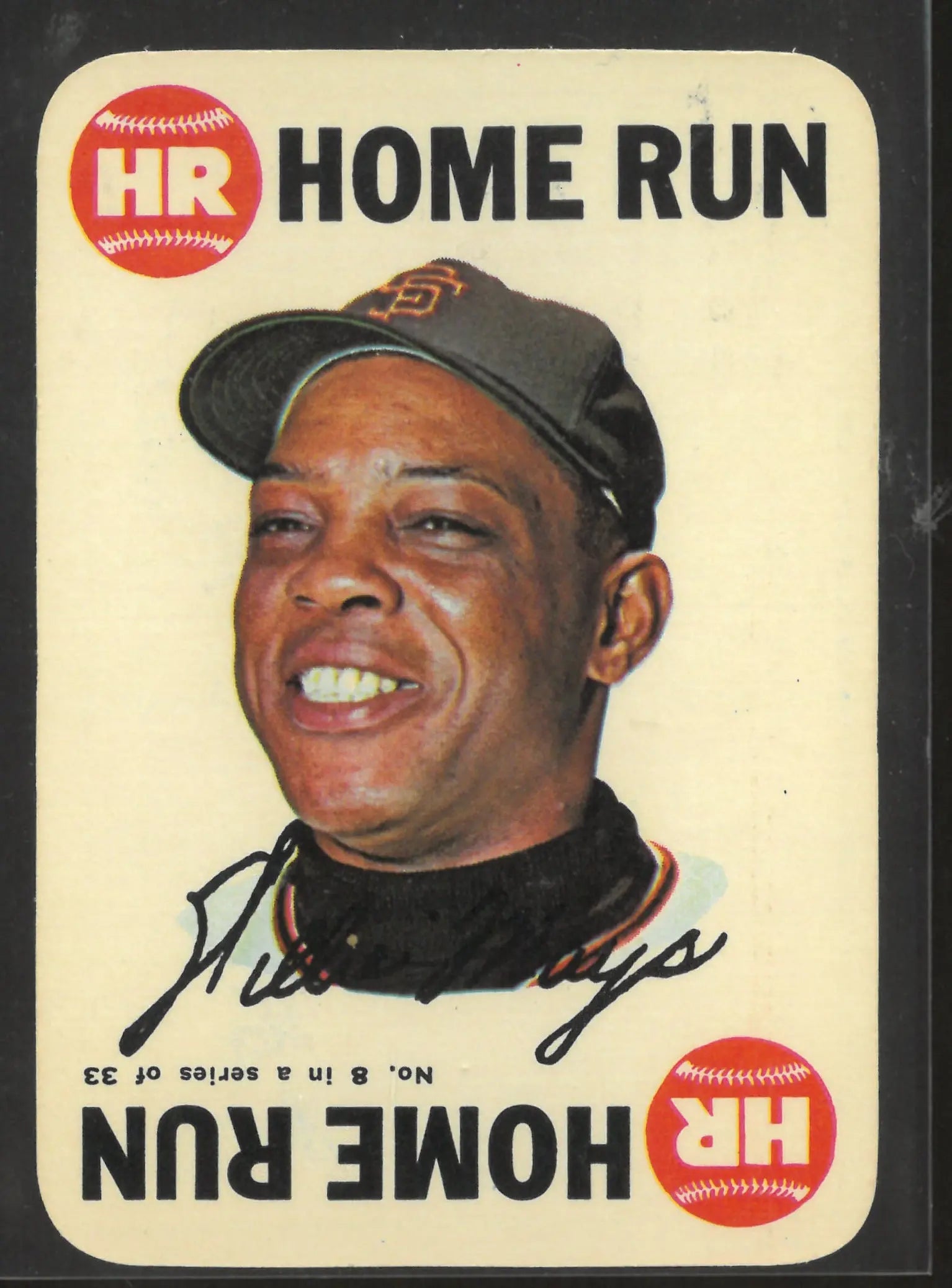1968 Topps Home Run Willie Mays 