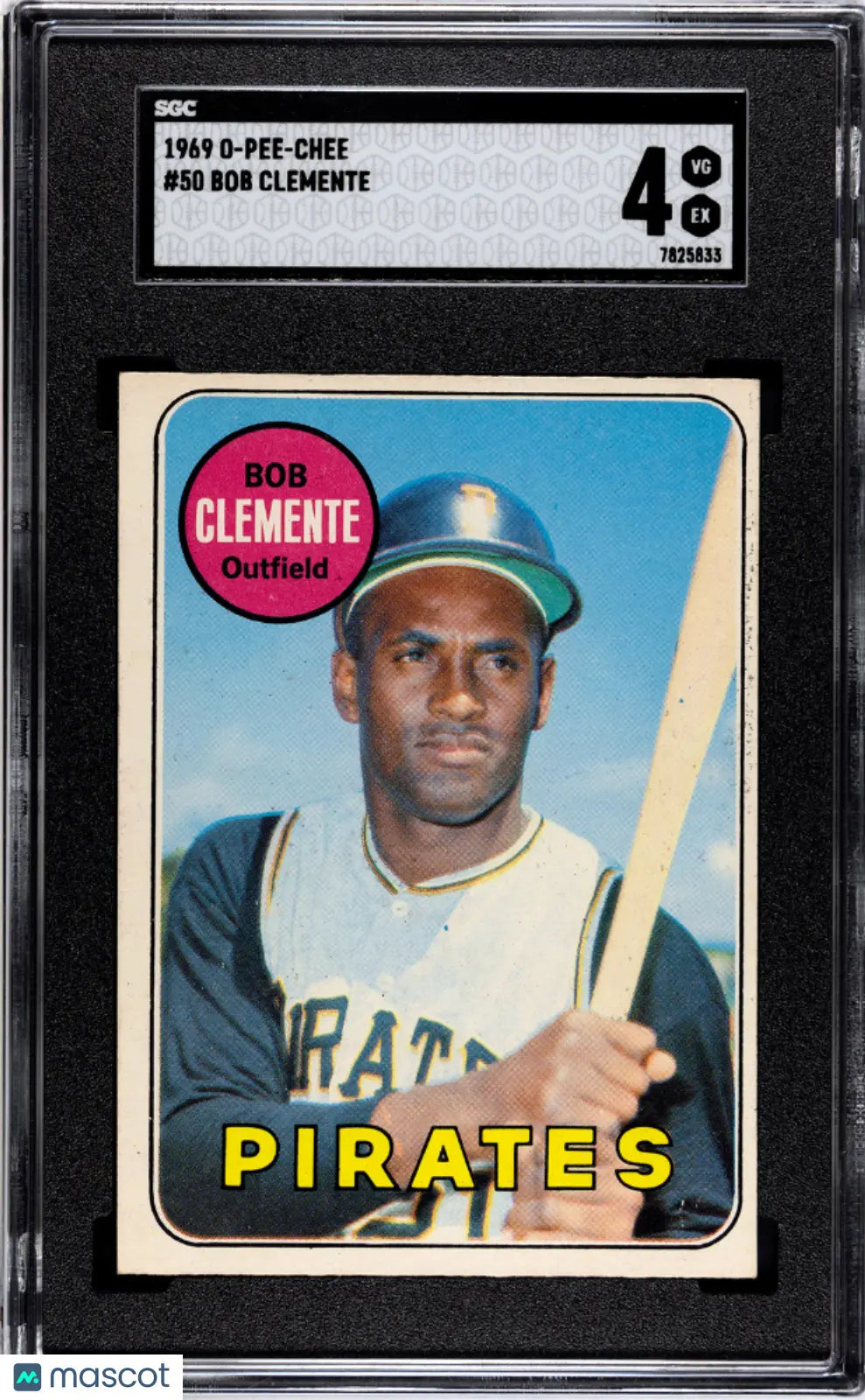 1969 O-Pee-Chee Baseball Bob Clemente #50 SGC 4 