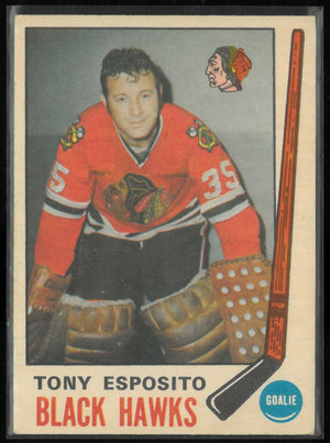 1969 O-Pee-Chee OPC Hockey Rookie Tony Esposito RC 