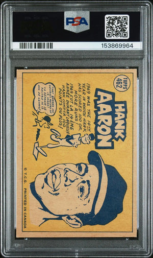 1970 O-Pee-Chee OPC Baseball Hank Aaron PSA 3 