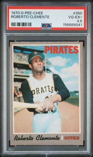 1970 O-Pee-Chee OPC Baseball Roberto Clemente  PSA 4.5 