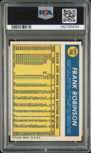 1970 Topps Baseball Frank Robinson PSA 5 