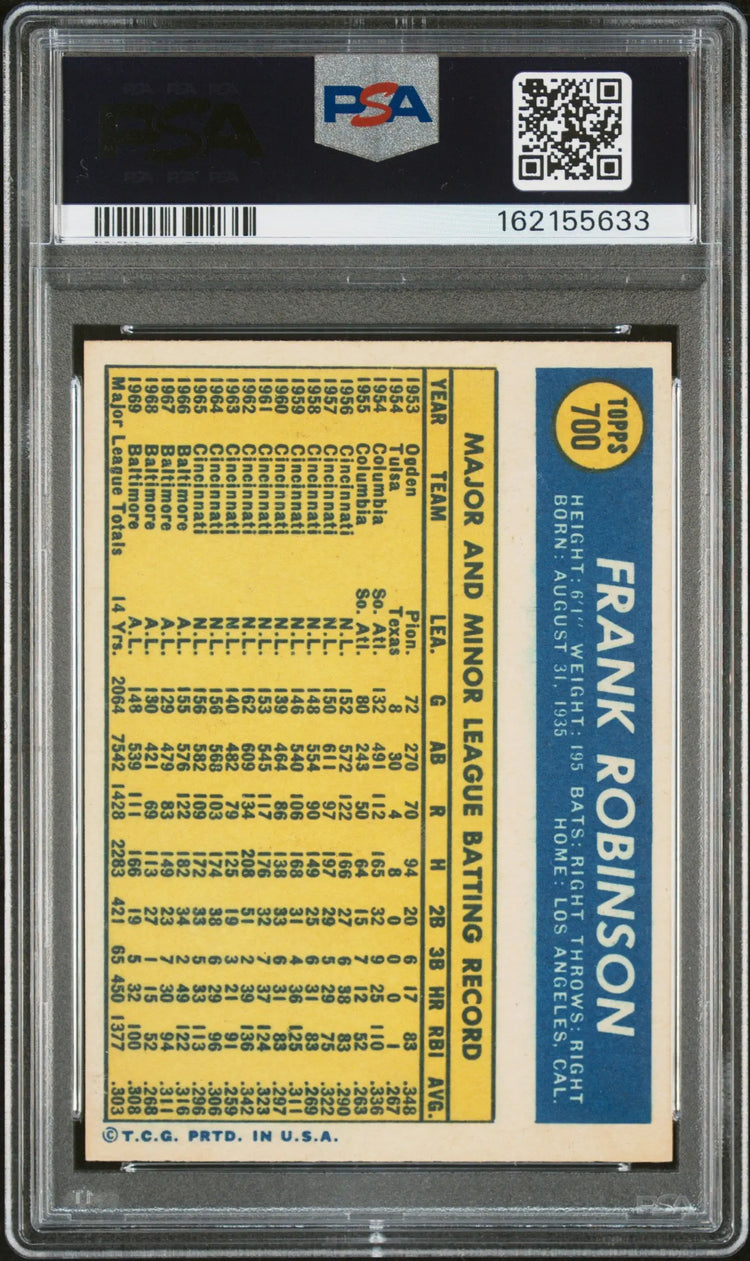 1970 Topps Baseball Frank Robinson PSA 5 
