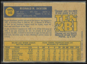 1970 Topps Baseball Reggie Jackson 