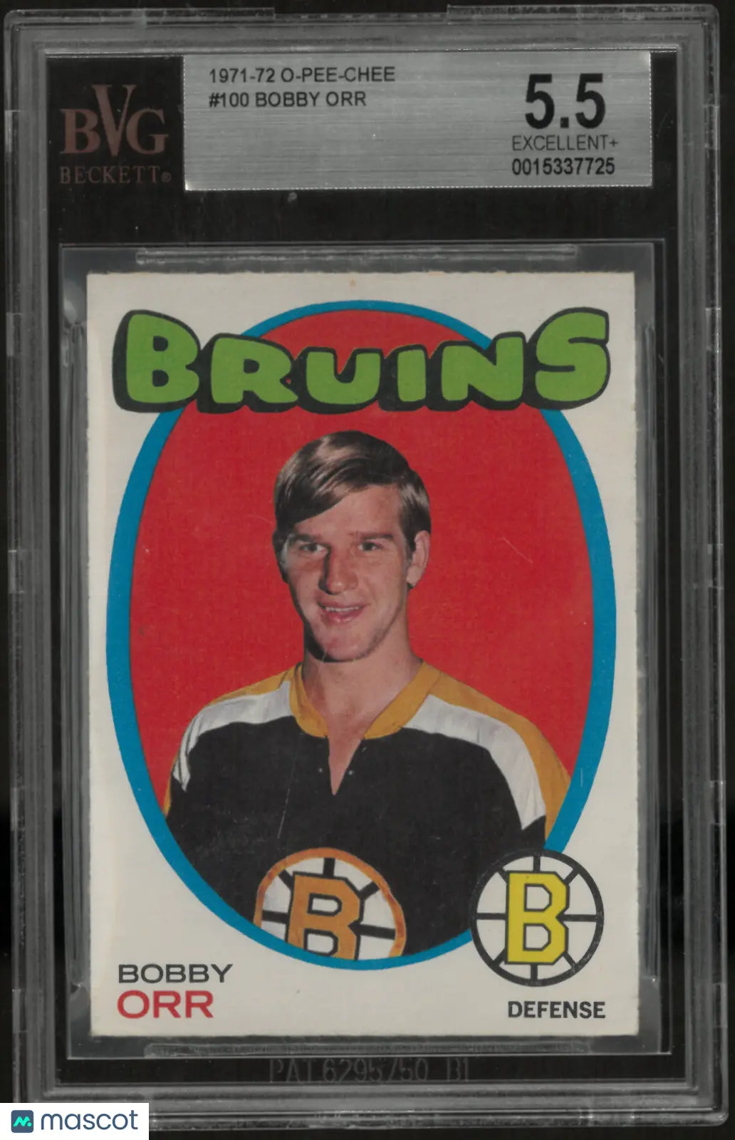 1971 O-Pee-Chee Bobby Orr #100 BVG 5.5 