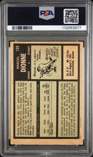 1971 O-Pee-Chee Hockey Marcel Dionne #133 PSA 2.5 