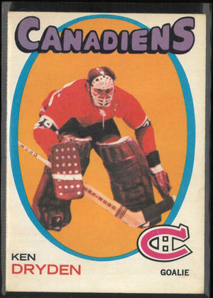 1971 O-Pee-Chee OPC Hockey Ken Dryden 