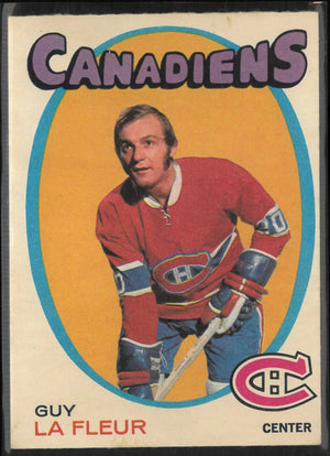 1971 O-Pee-Chee OPC Hockey Rookie Guy La Fleur RC 
