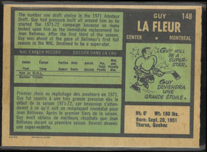 1971 O-Pee-Chee OPC Hockey Rookie Guy La Fleur RC 