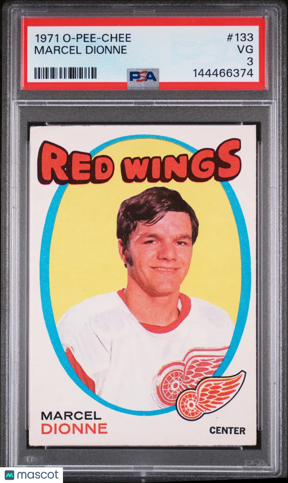 1971 O-Pee-Chee OPC Marcel Dionne RC Rookie #133 PSA 3 