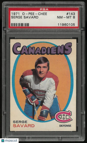 1971 O-Pee-Chee Serge Savard  PSA 8 