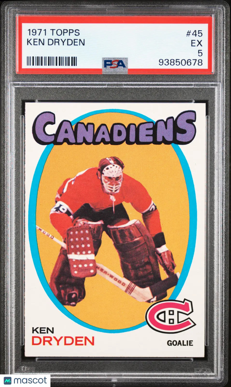 1971 Topps Ken Dryden #45 PSA 5 