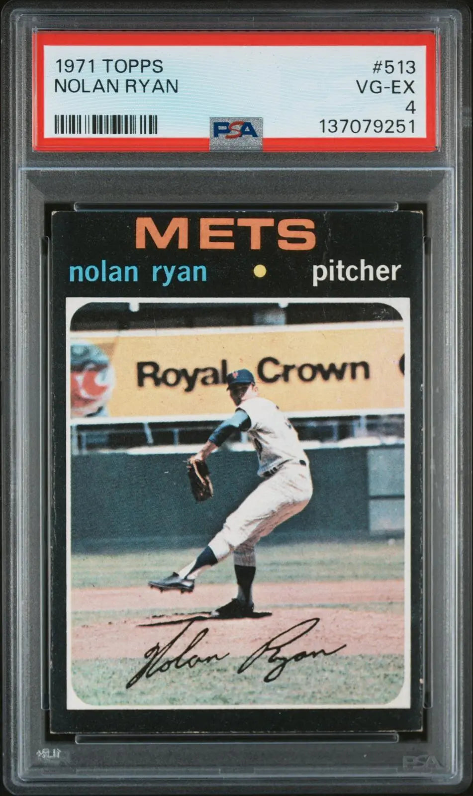 1971 Topps Vintage Baseball Nolan Ryan PSA 4 