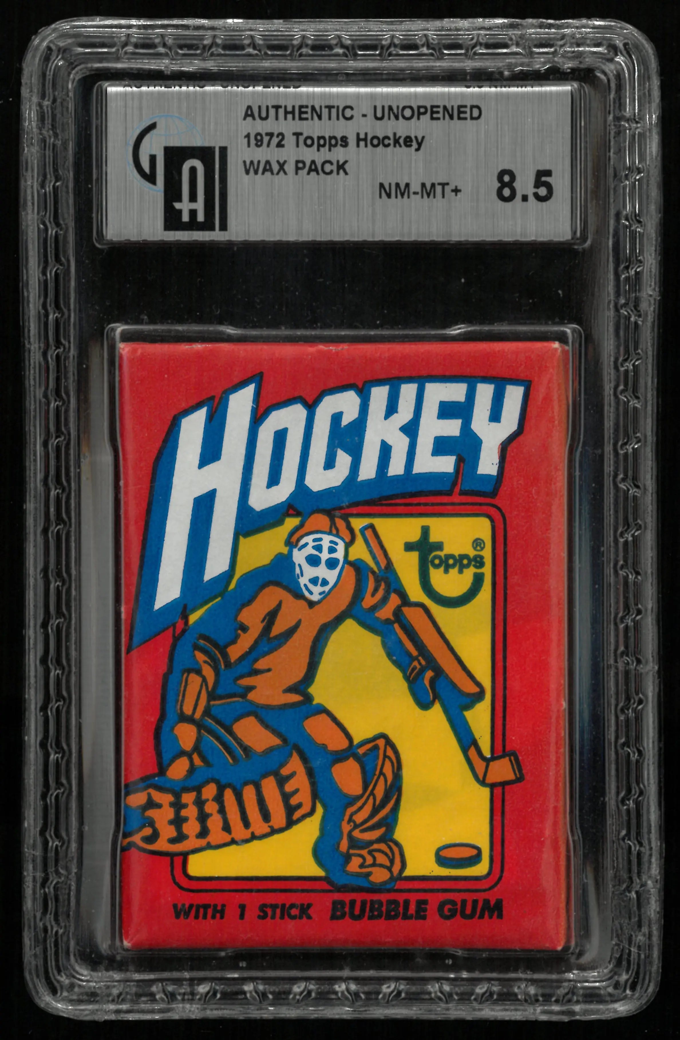 1972 Topps Hockey Wax Pack GAI 8.5 