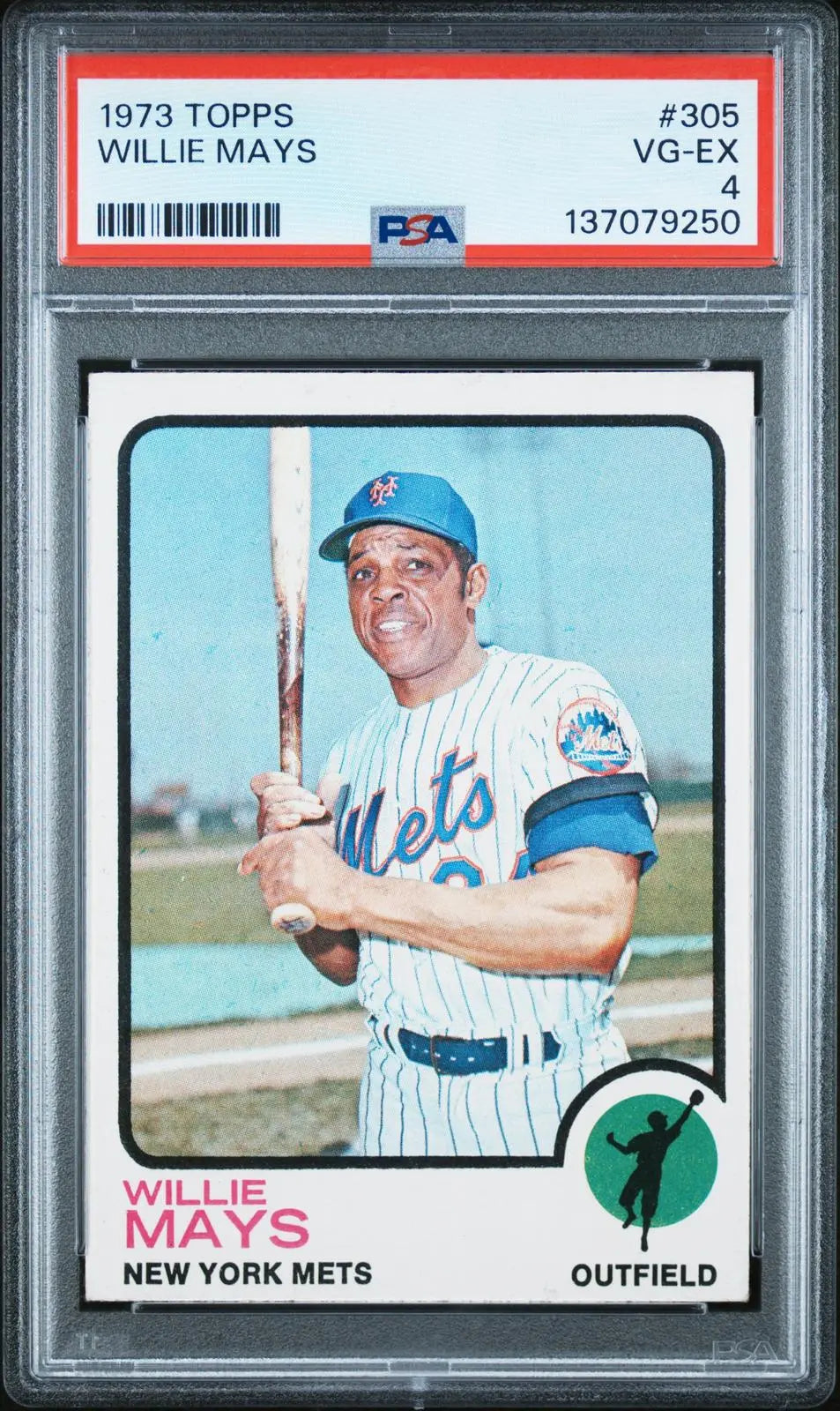1973 Topps Vintage Baseball Willie Mays PSA 4 